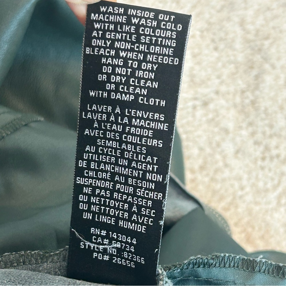 7 for all mankind dark green faux leather cargo pants drawstring ankle NWT - Picture 8 of 14